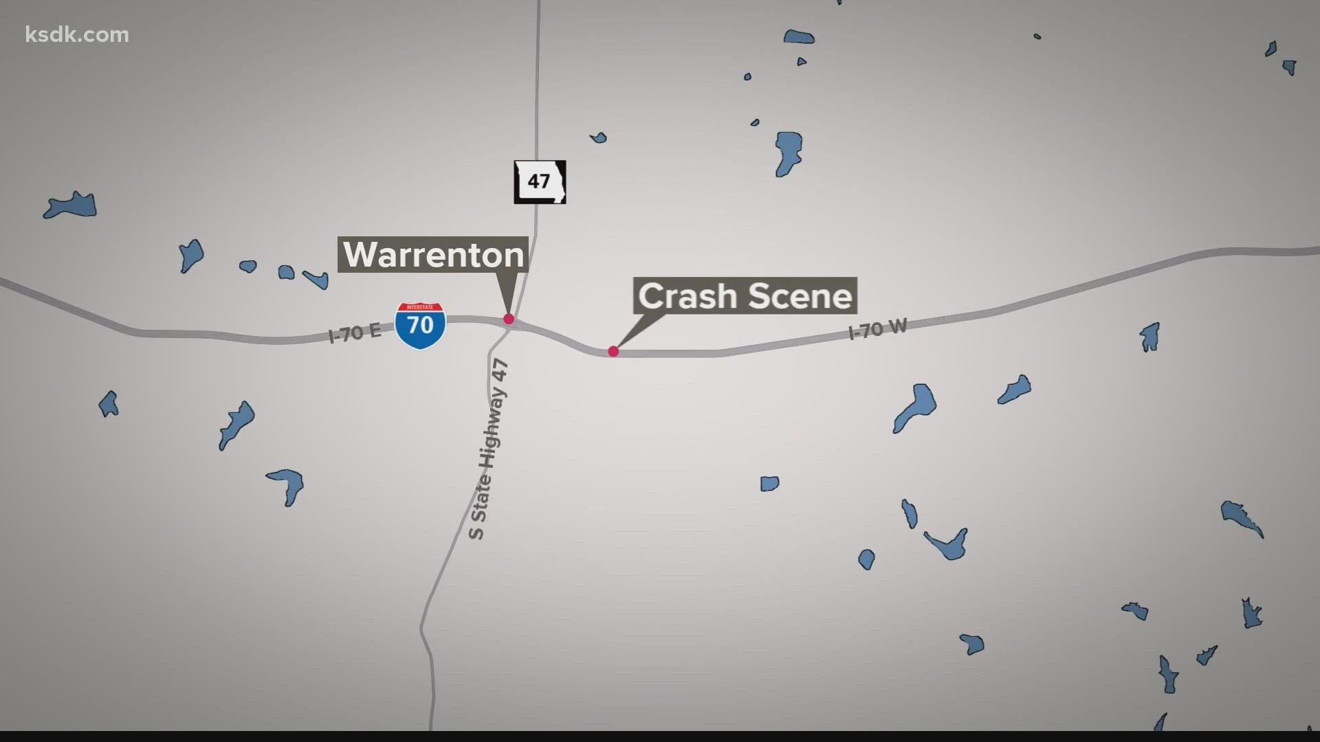 A man was hit and killed while chasing a dog along an interstate in Warren County Thursday night.