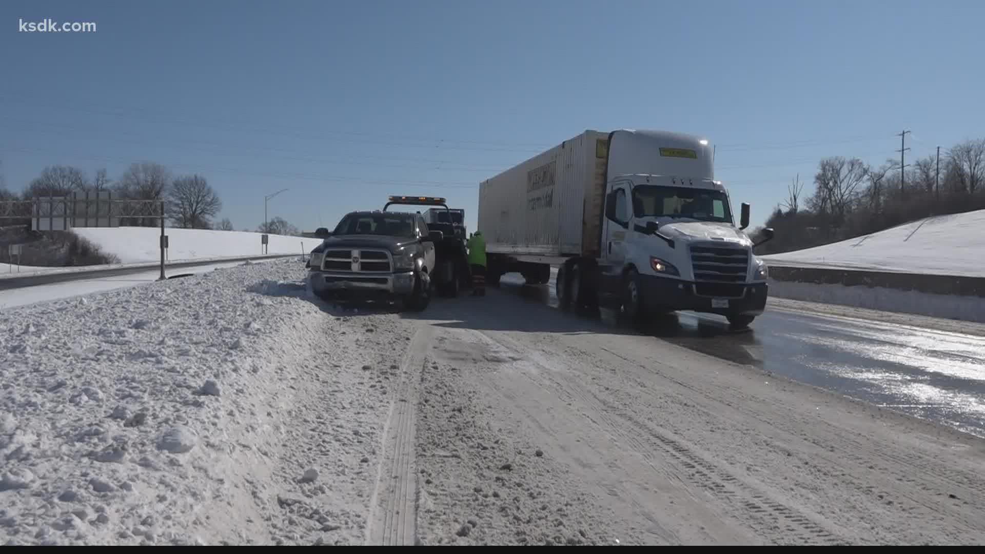 All jurisdictions are working to clear the snow off roads. While the snow came down Thursday, some crashes were still happening Friday.