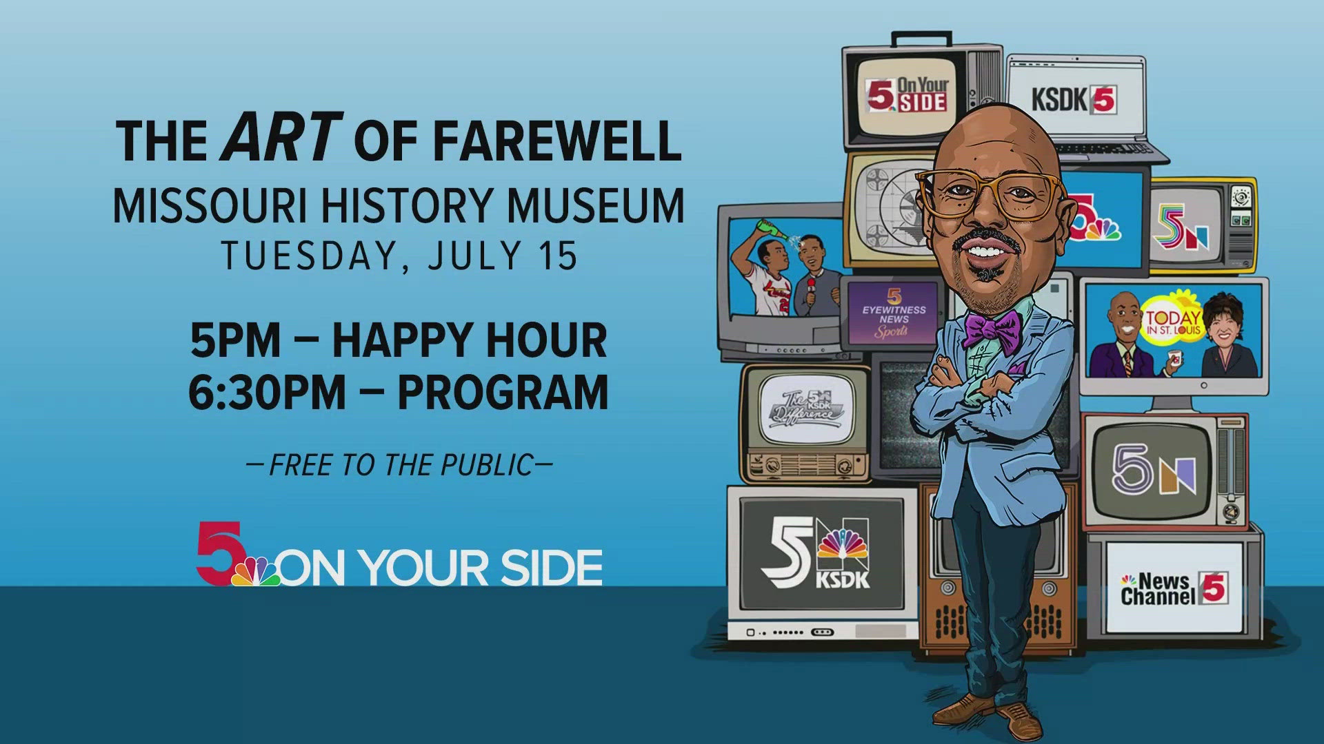 News Director Art Holliday is retiring after 46 years at KSDK. You are invited to join us for a good-natured roast honoring Art's remarkable career.