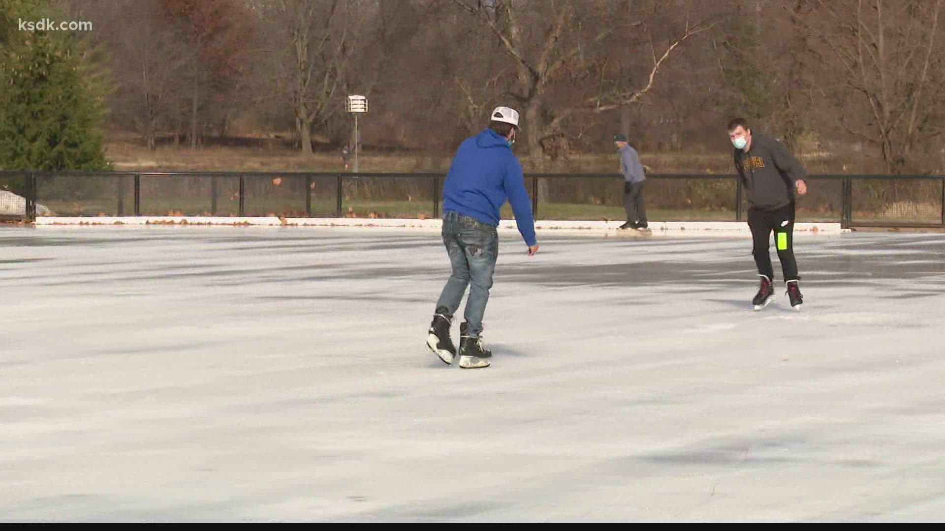 Steinberg Skating Rink in Forest Park opened for its 64th season Friday