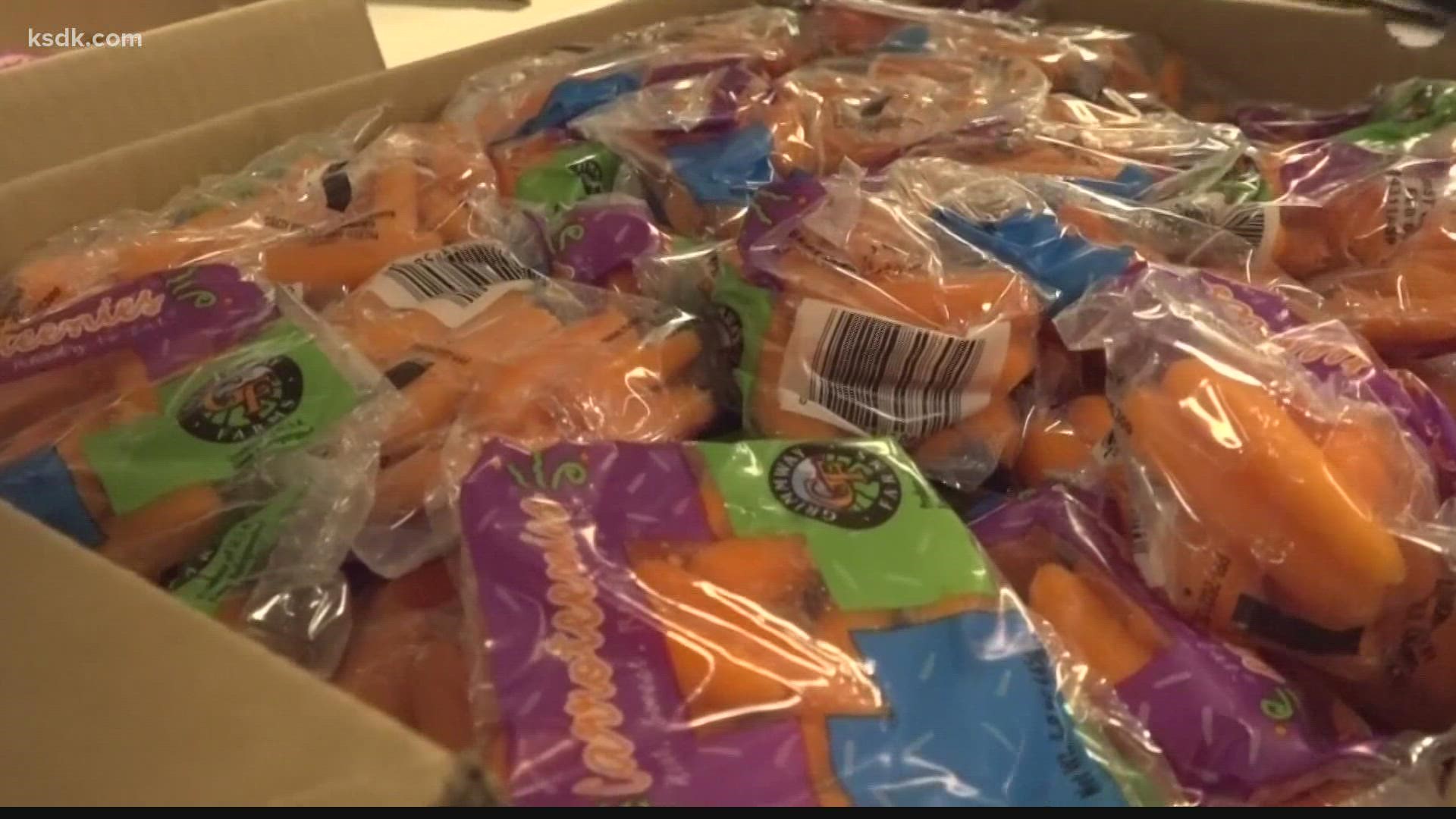 Administrators are using idled school buses to deliver to-go breakfast and lunch to students.