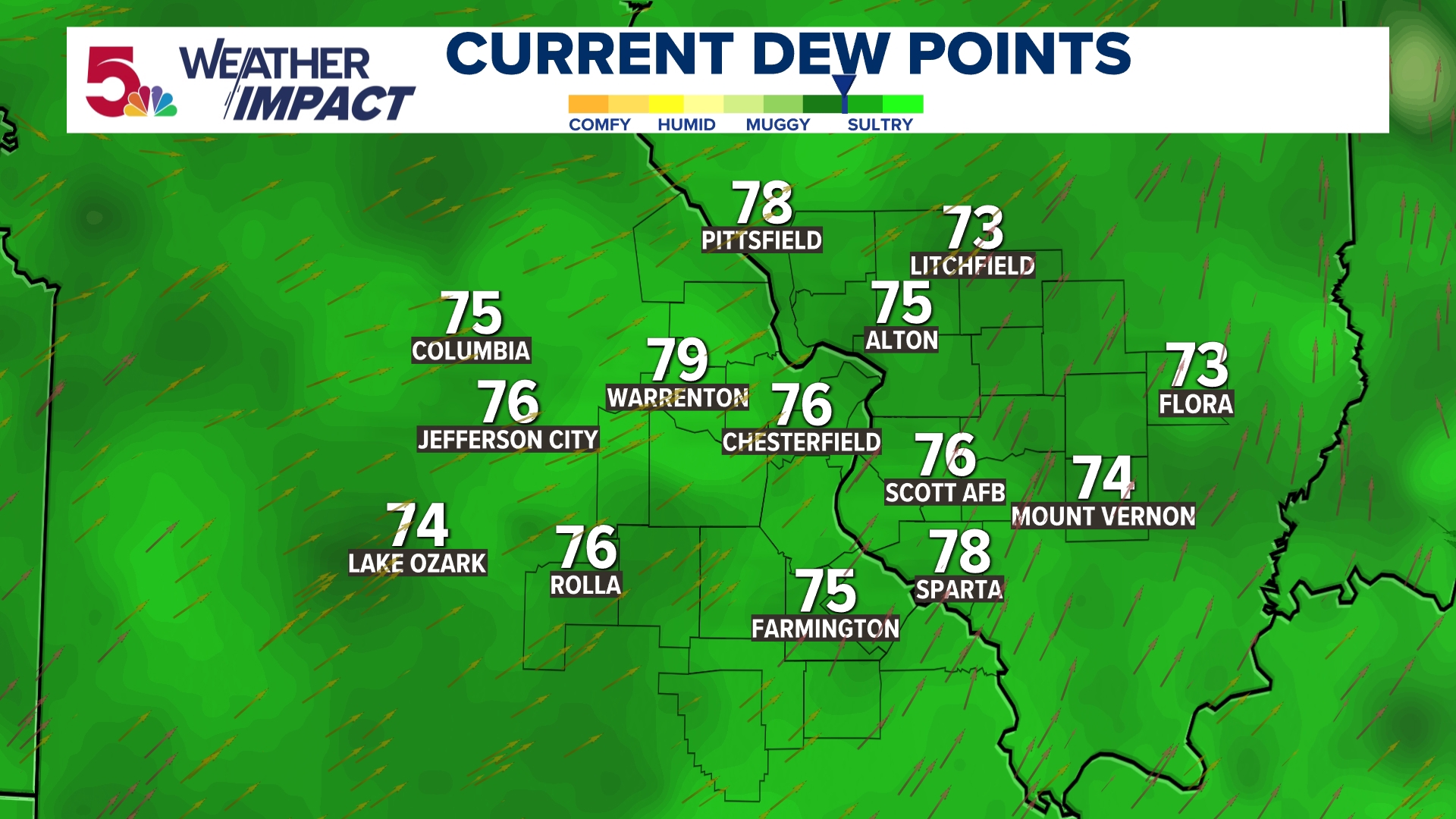 A Weather Impact Alert has been issued for heat and humidity | ksdk.com