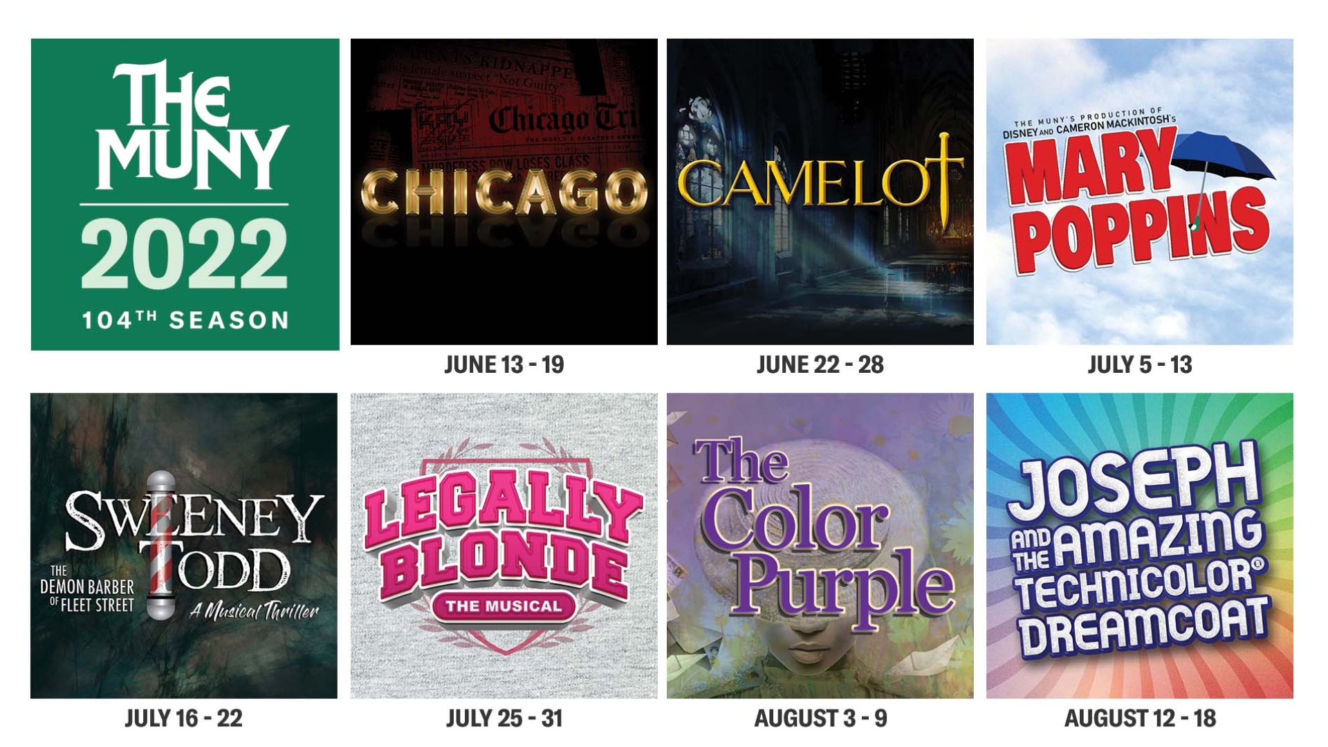 The Muny announces 2022 season show lineup