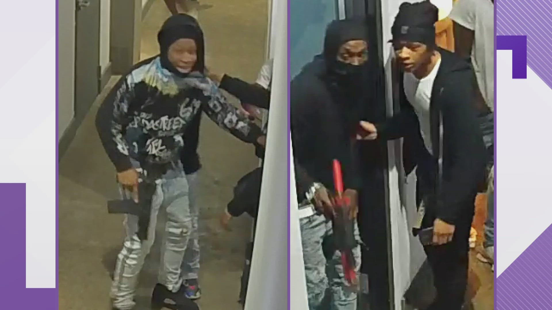 The department said it is looking to identify the people shown in newly released security images. Anyone with information is asked to call police.