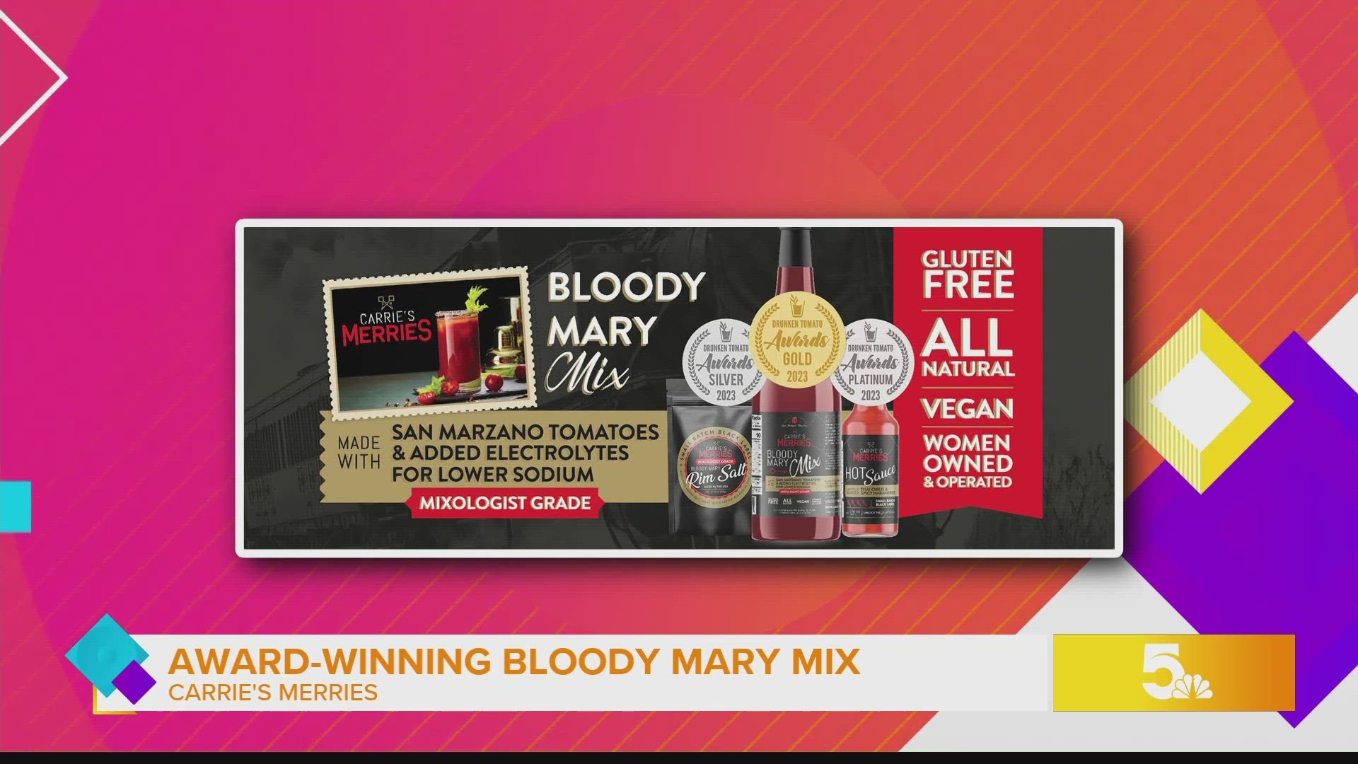 Local, woman-owned business celebrates award-winning bloody mary mix