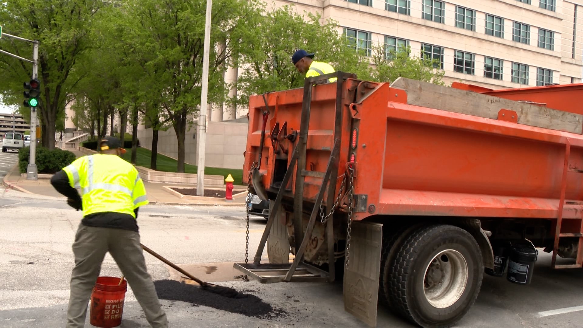 Kent Flake, the commissioner of streets for St. Louis, said his six, two-man crews usually repair about 120 potholes each day.