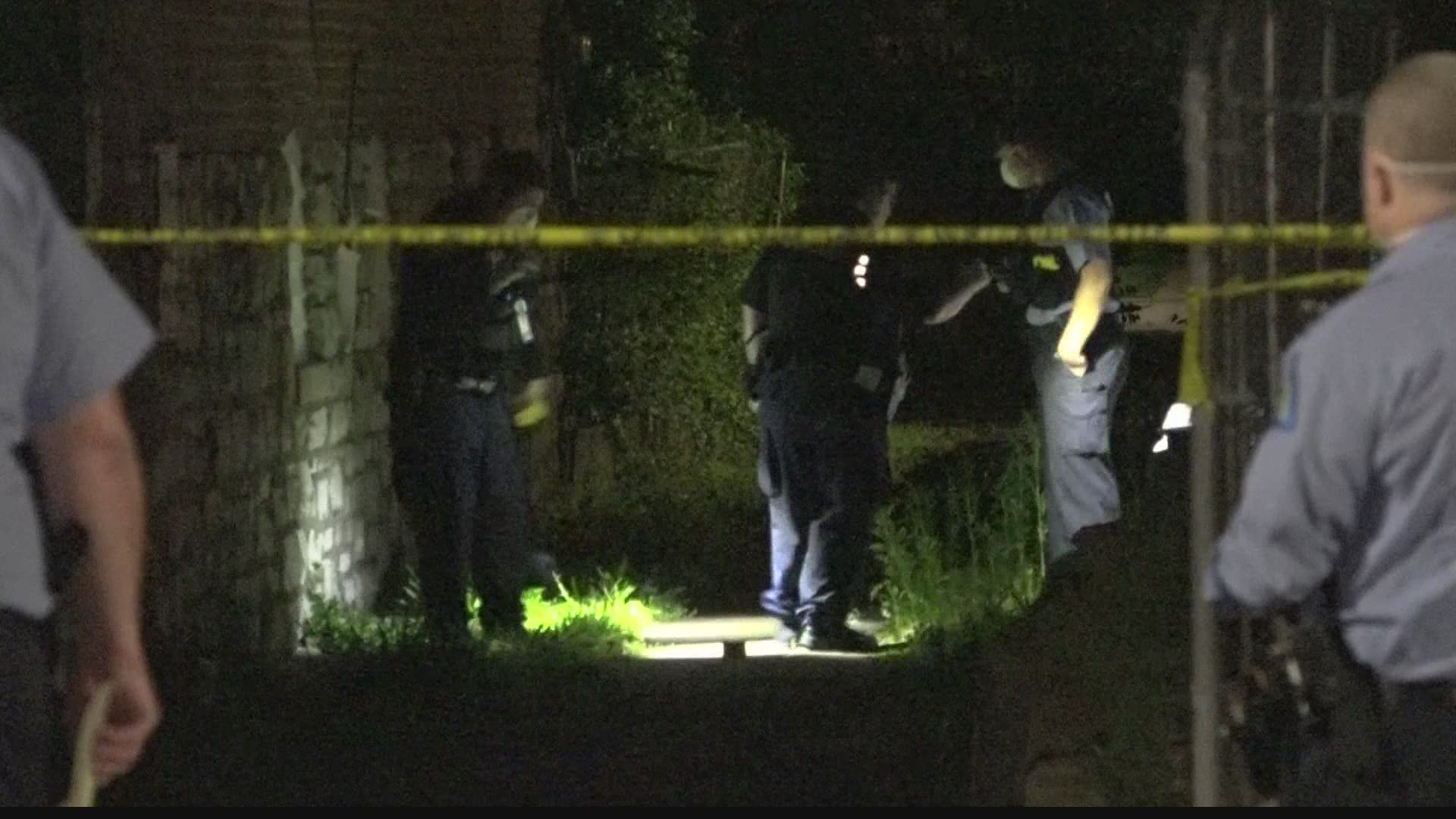 The man was found shot multiple times in the 5600 block of Maple Ave. Thursday night