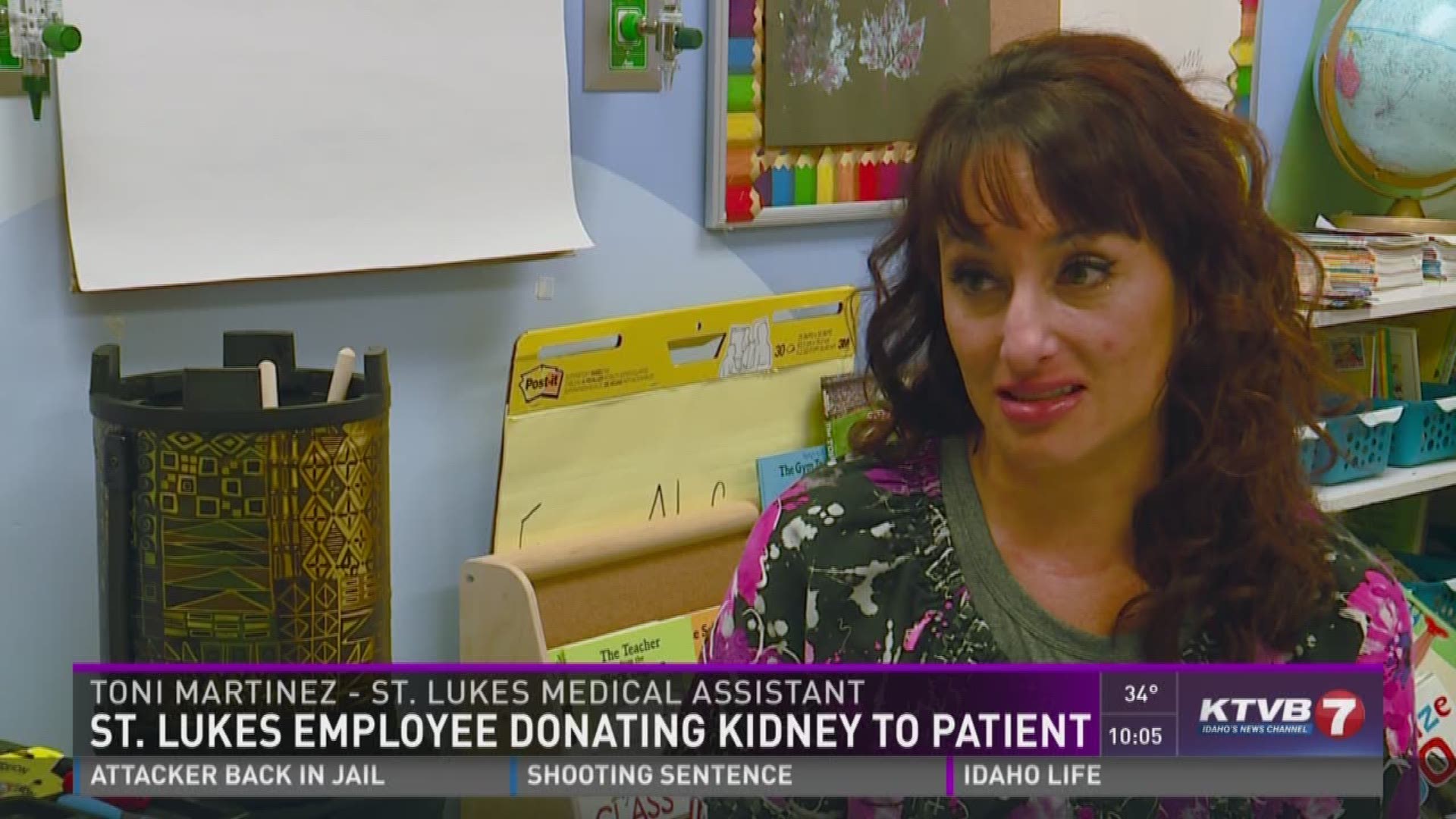 St. Luke's employee donating kidney to patient.