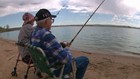 'Oh, I caught her': 104-year-old veteran fishes with 94-year-old girlfriend by his side