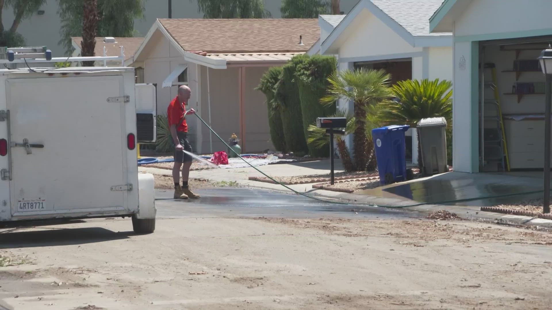 Tropical Storm Hilary: Neighbors in Cathedral City come together after flooding