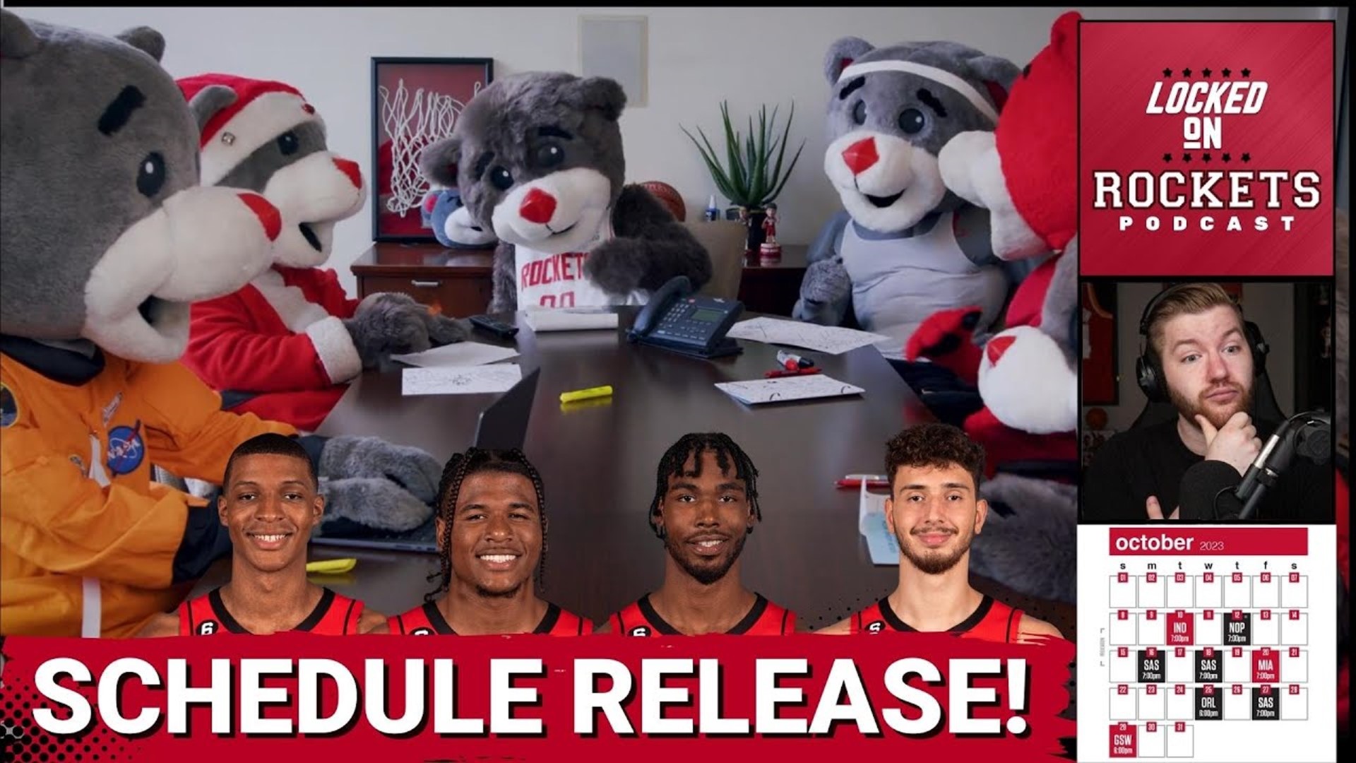 Houston Rockets Schedule Release, Notes & Predictions + Jalen Green Pro Runs & Jock Landale Injury