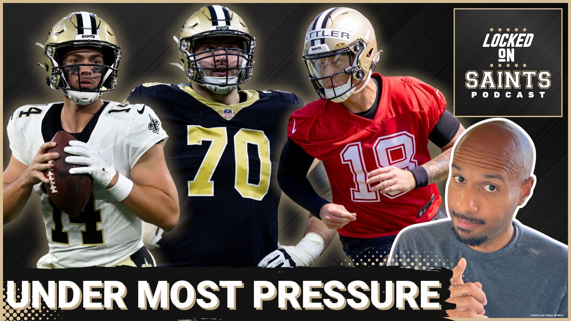 Why New Orleans Saints quarterbacks Jake Haener and Spencer Rattler are under the most pressure during the team's preseason.