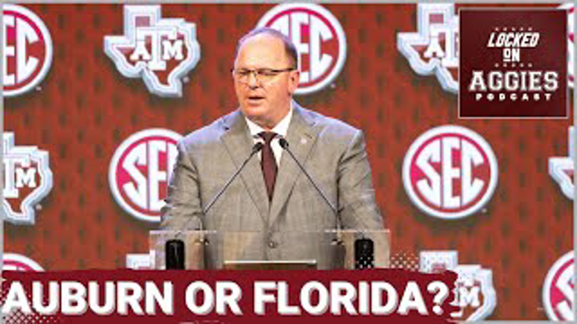 On today's episode of Locked On Aggies, host Andrew Stefaniak breaks down which game on Texas A&M's 2024 schedule will be more challenging: Auburn or Florida?