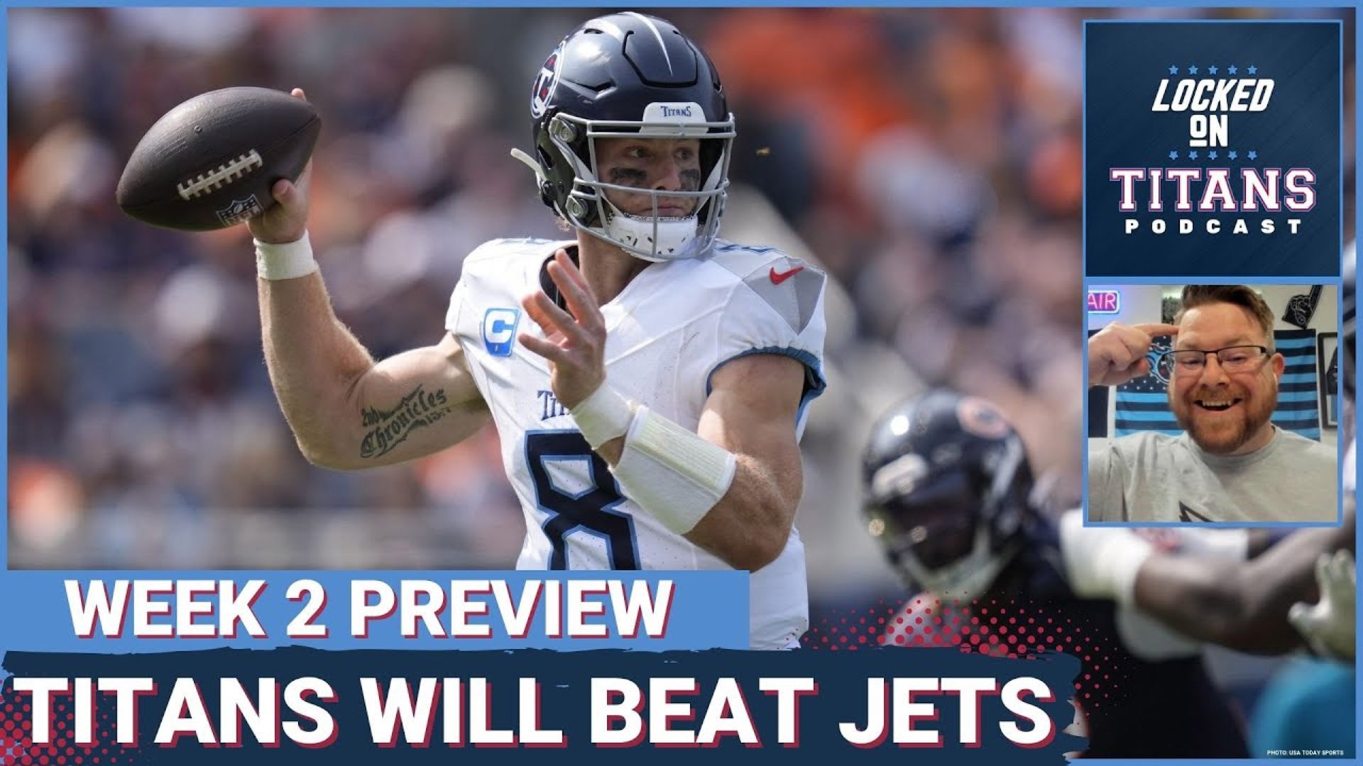 The Tennessee Titans take on the New York Jets in Week 2 and they will win the game.