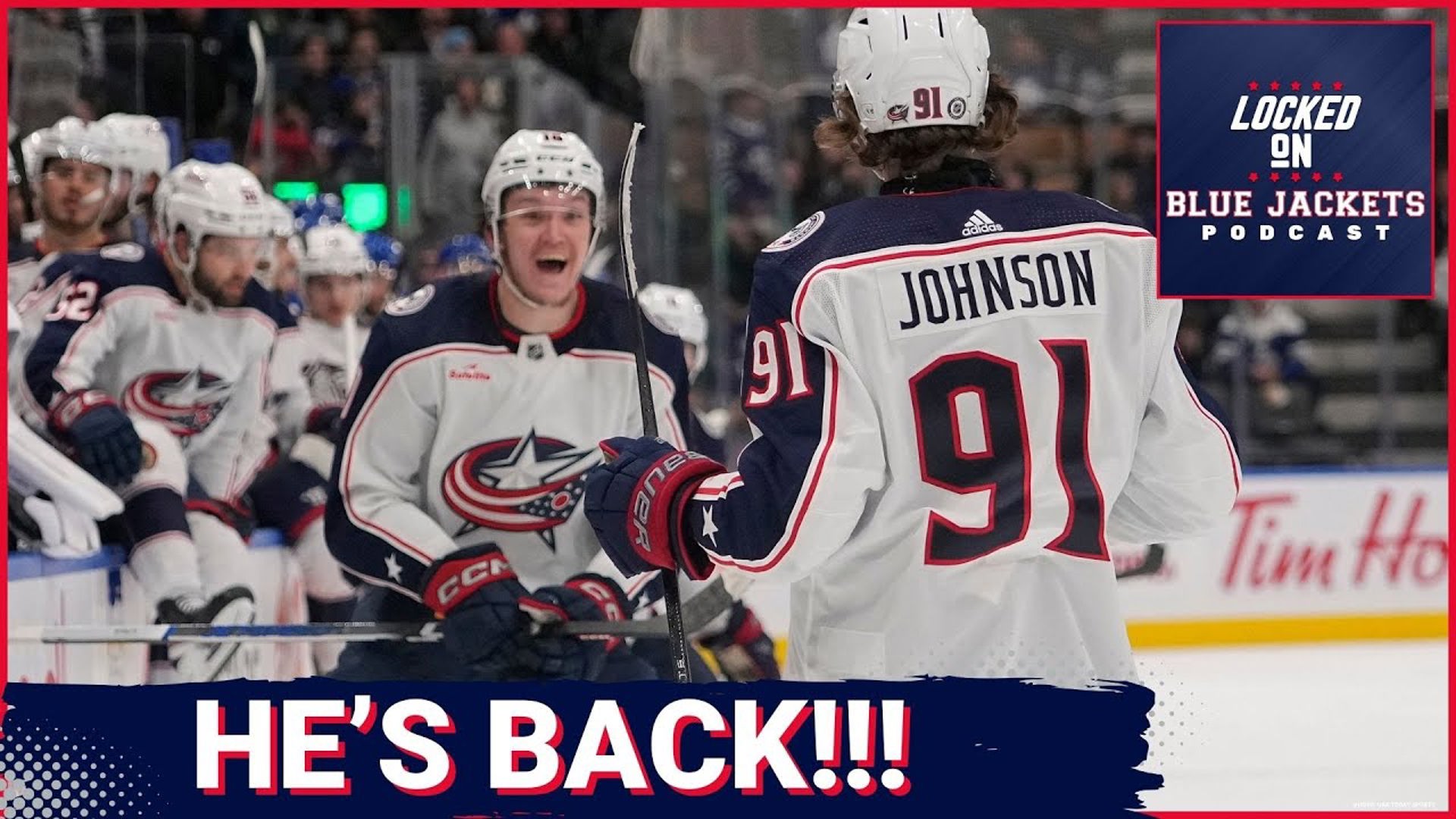 The CBJ are back in action tonight against the Tampa Bay Lightning, but the big news is the return of Kent Johnson from injury