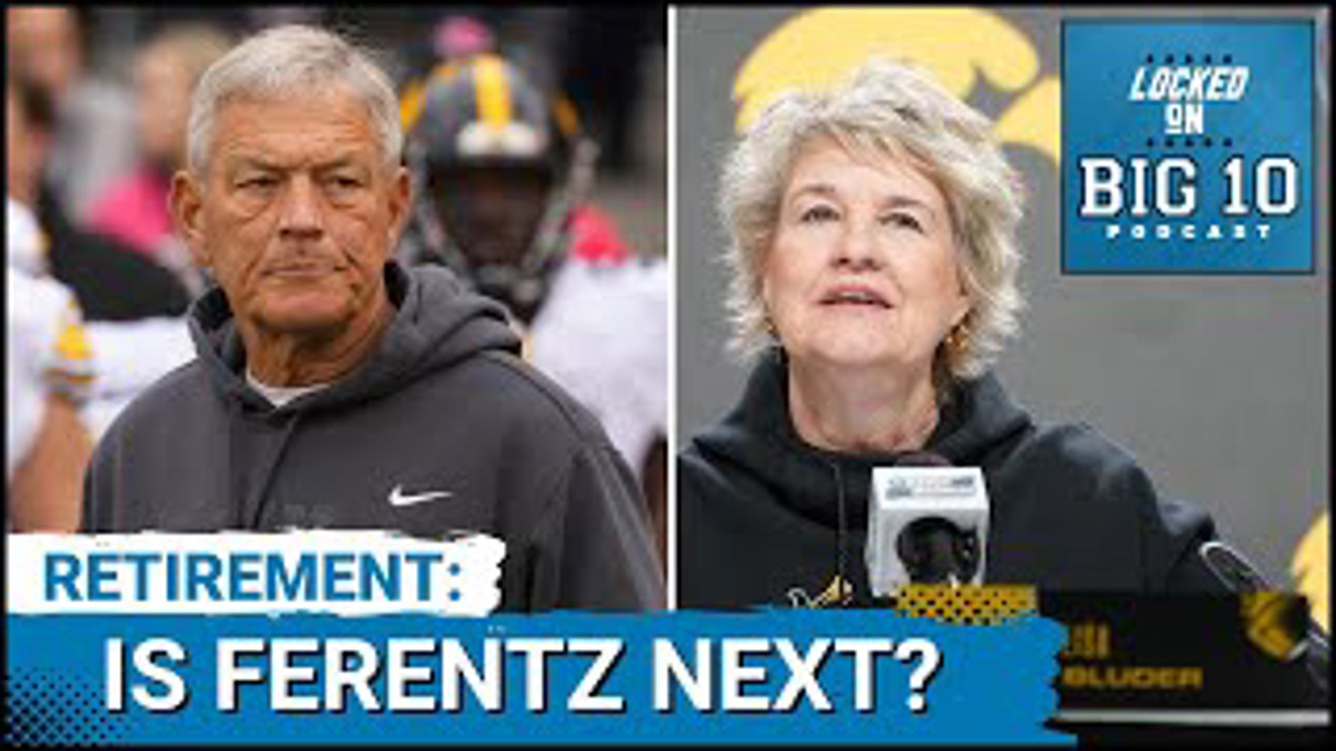 Will Iowa football coach Kirk Ferentz retire soon?  We were not sure but when Hawkeyes women's coach Lisa Bluder stepped down after 24 seasons.
