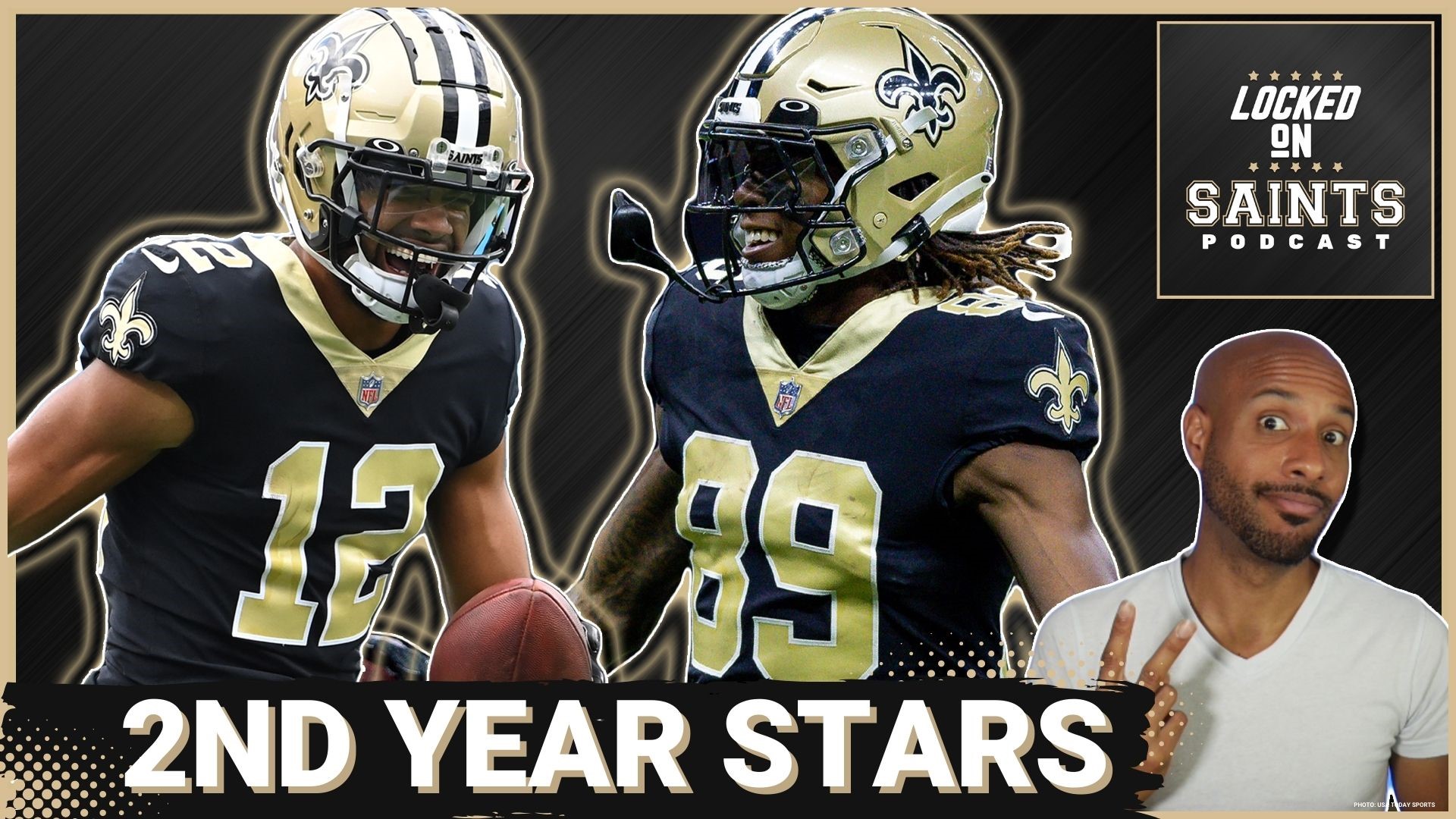 The New Orleans Saints have a lineup of second-year players that can make noise in 2023 including wideouts Chris Olave and Rashid Shaheed.