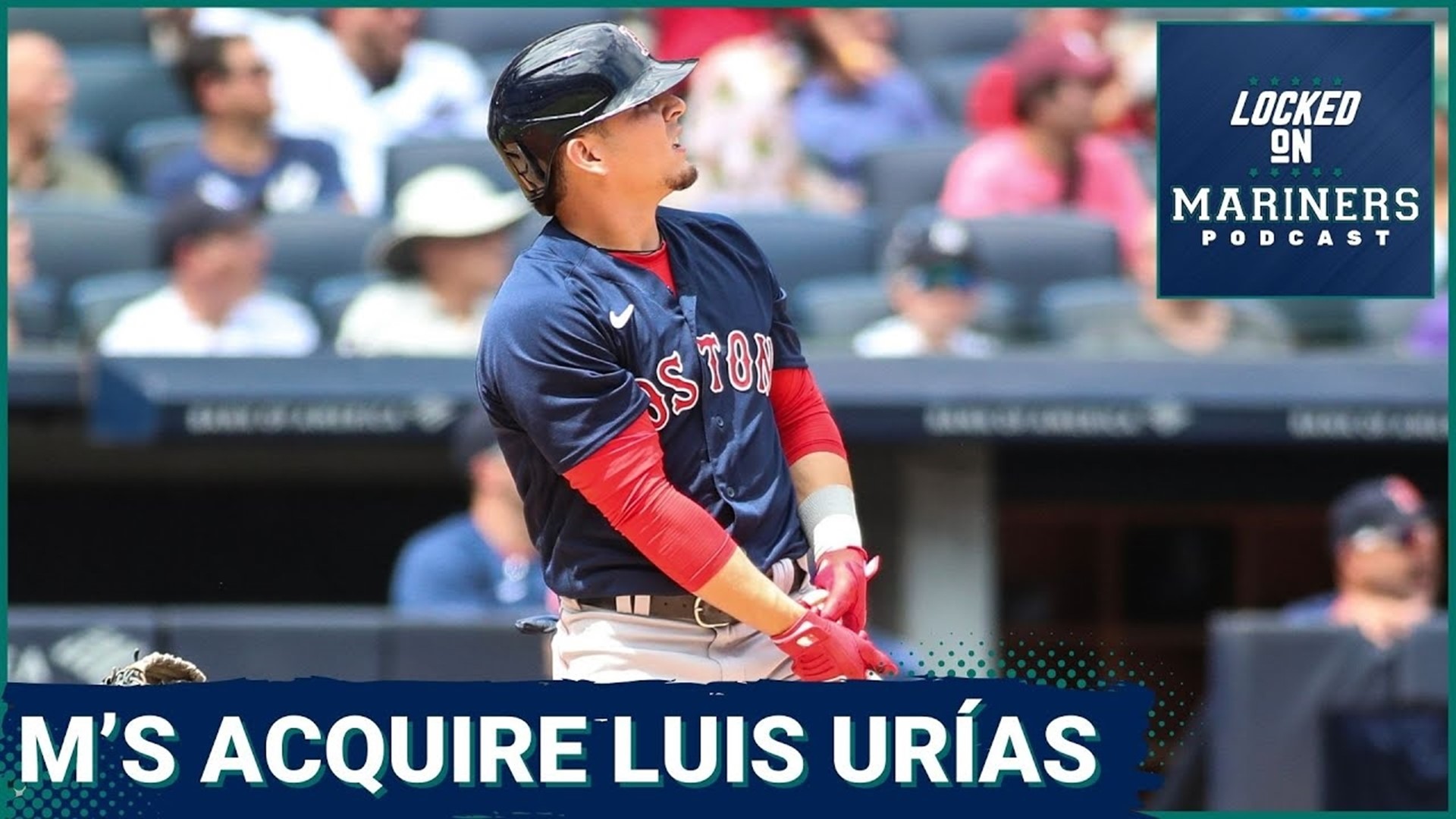 The Mariners have acquired infielder Luis Urías in a trade that sends reliever Isaiah Campbell to the Red Sox.