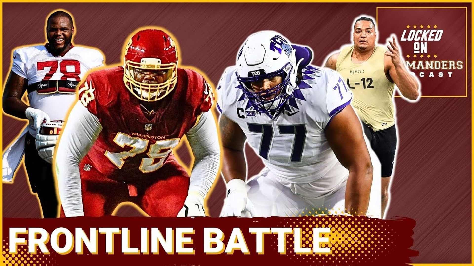 The Washington Commanders offensive line has one big opening at left tackle and Cornelius Lucas and Brandon Coleman are battling for that spot.