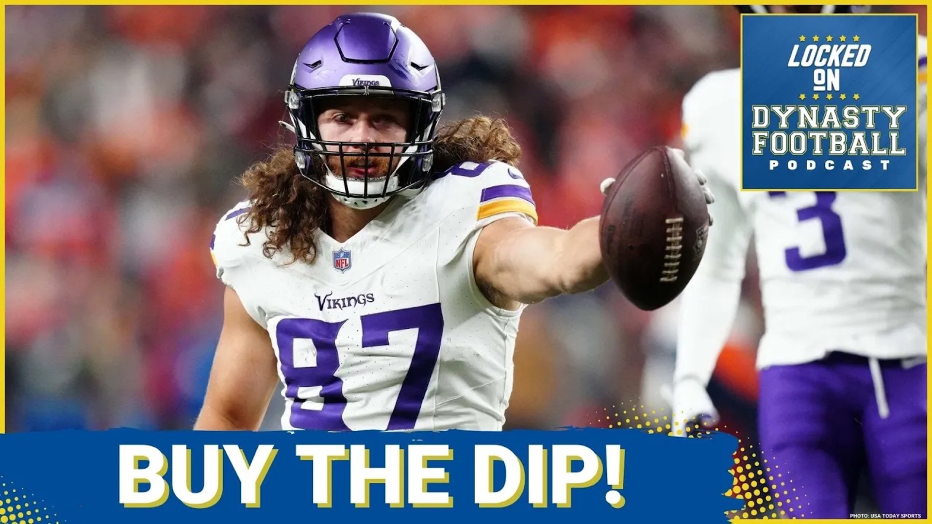 Vikings TE T.J. Hockenson saw a big decrease in his dynasty value this offseason after suffering a torn ACL. However, is now the time to buy the dip?