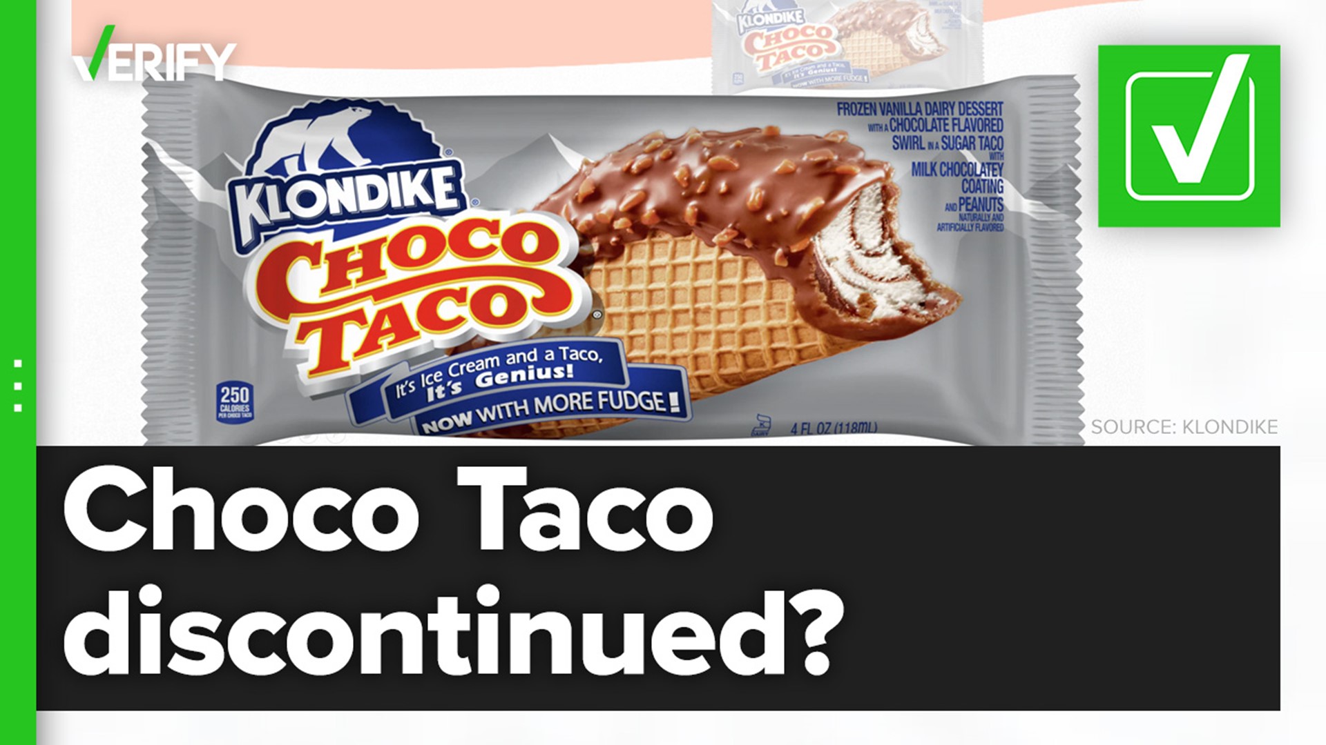 Choco Taco has been discontinued by Klondike, the company that manufactures the sweet treat. Klondike bars are still on the menu, but it’s not the same thing.