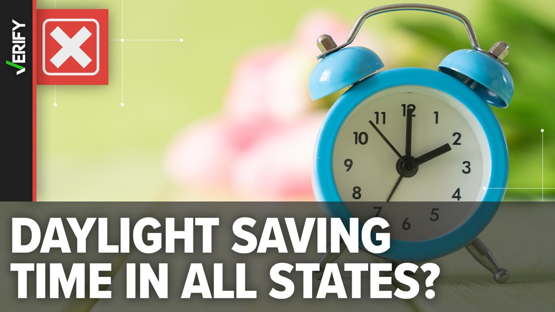 Two U.S. states don't observe daylight saving time