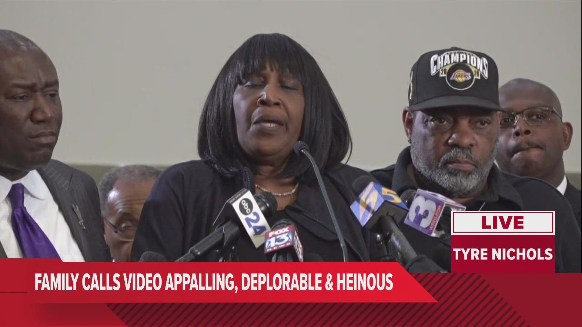 Rowvaughn Wells, Tyre Nichols' mother, says the five Memphis Police officers involved in his death murdered her son.