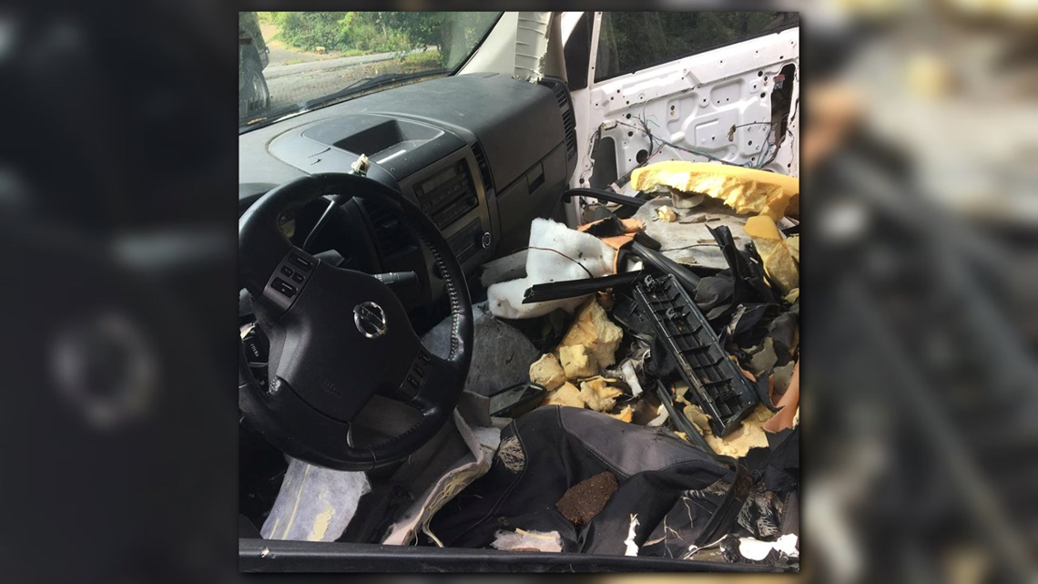 Bear breaks in, destroys Gatlinburg visitor's car after getting stuck