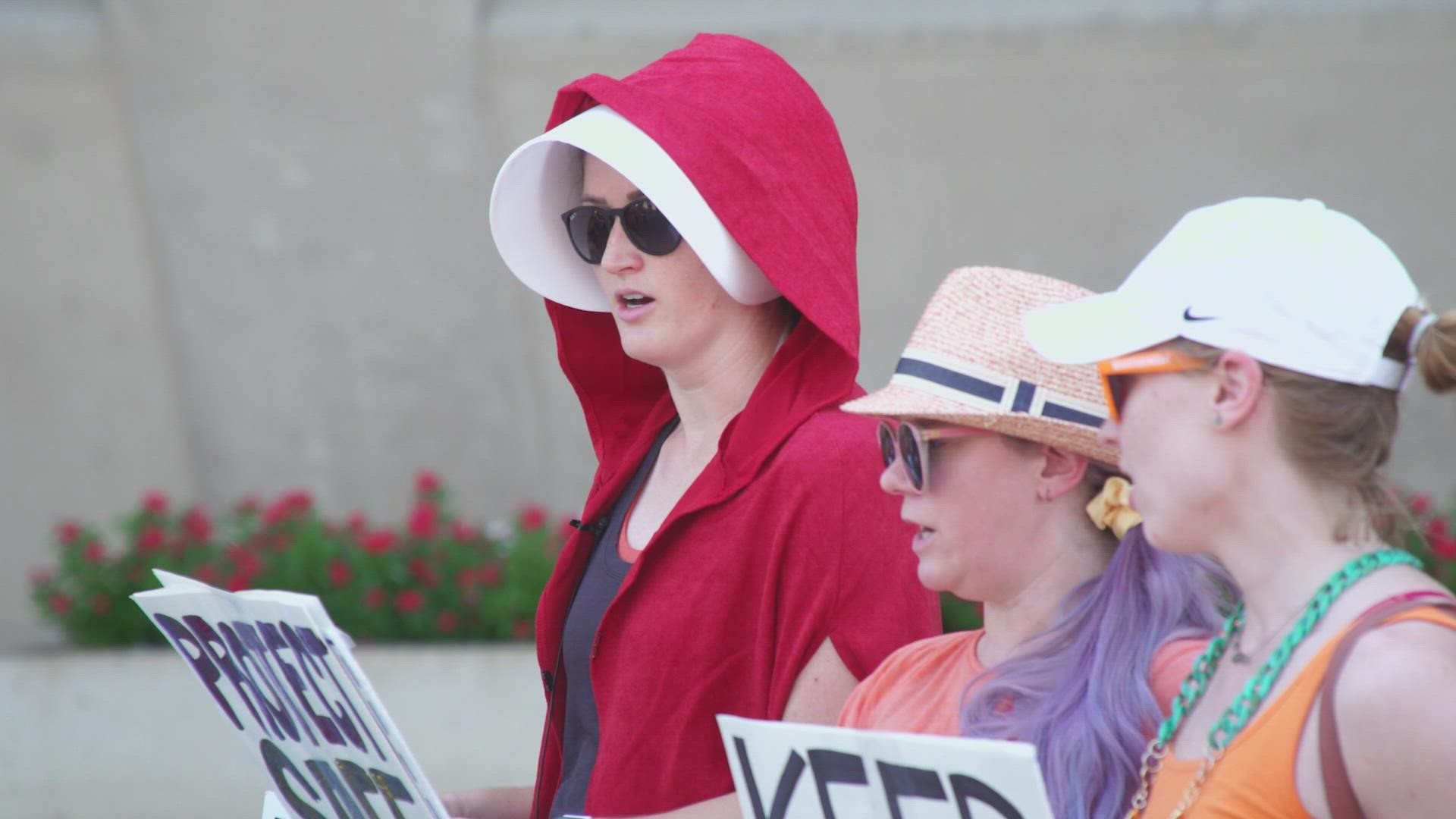 “If any of you have watched The Handmaid’s Tale, or read the book, that’s where we are living today,” said Lauren, pro-choice advocate.