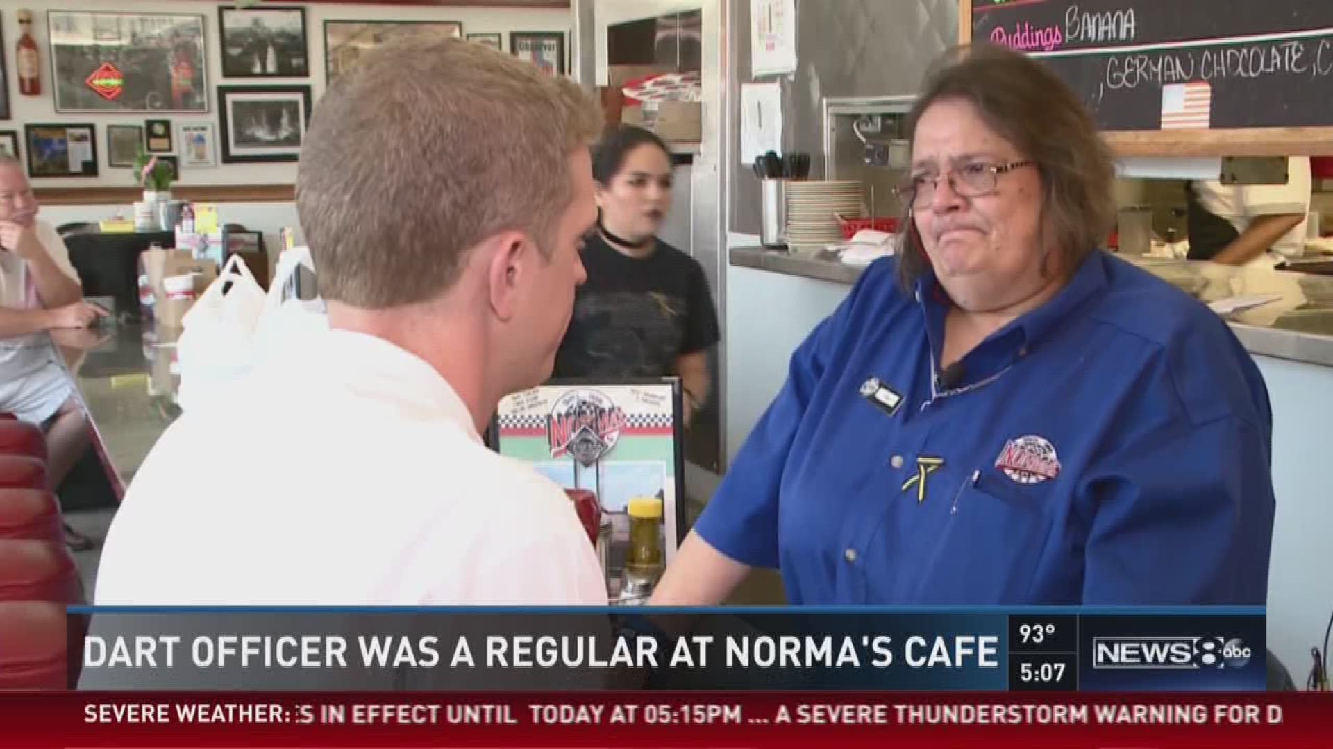DART officer regular at Norma's Cafe