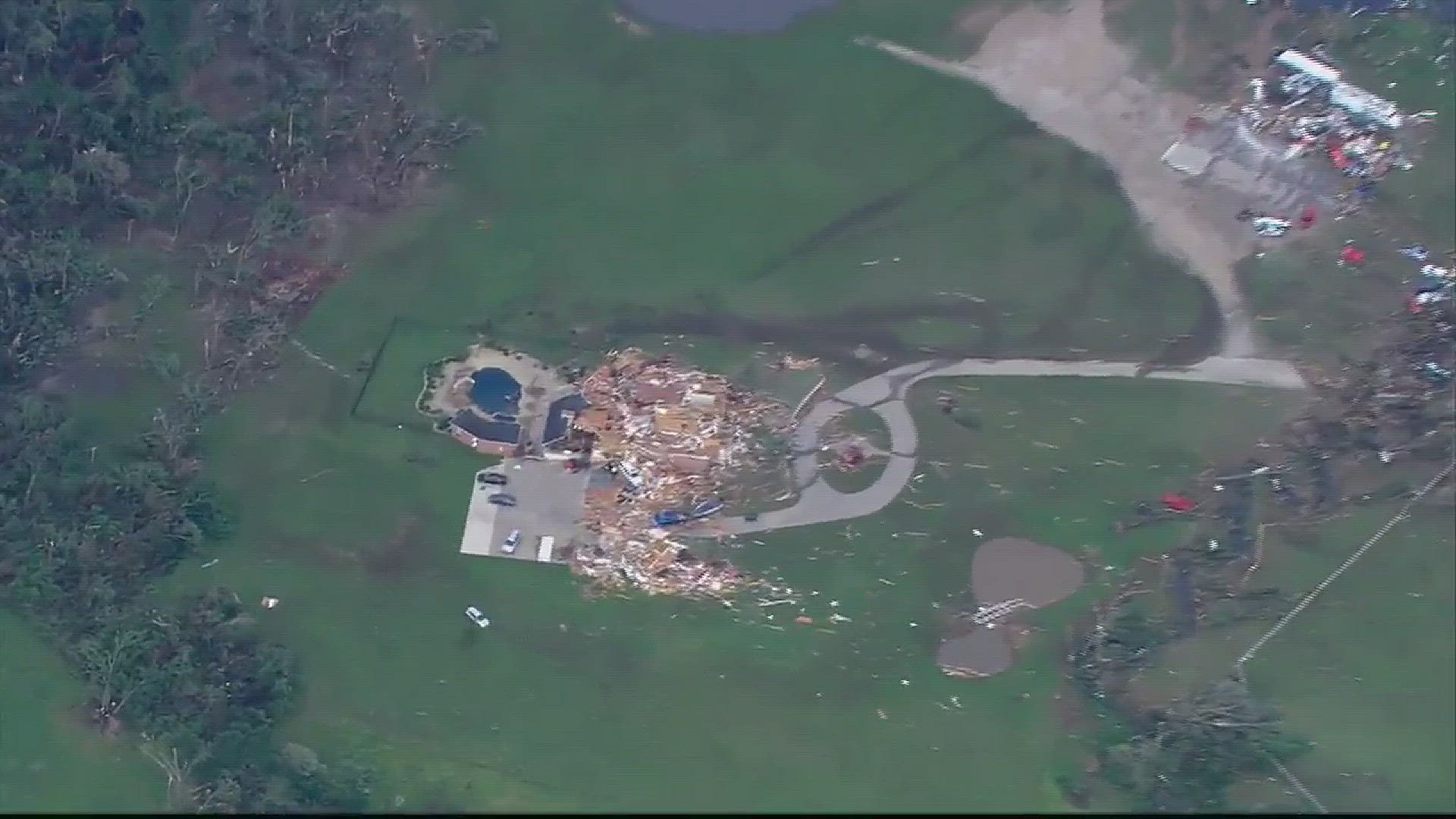 RAW VIDEO: Home devastated in Van Zandt County tornado