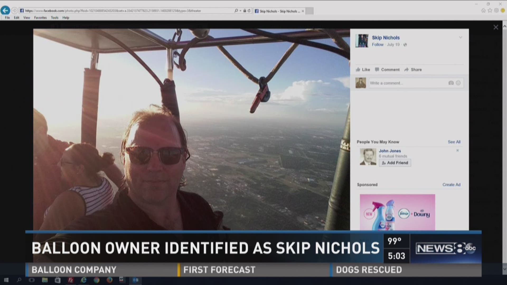 Skip Nichols is the Chief Pilot and owner of Heart of Texas Hot Air Balloon Rides.