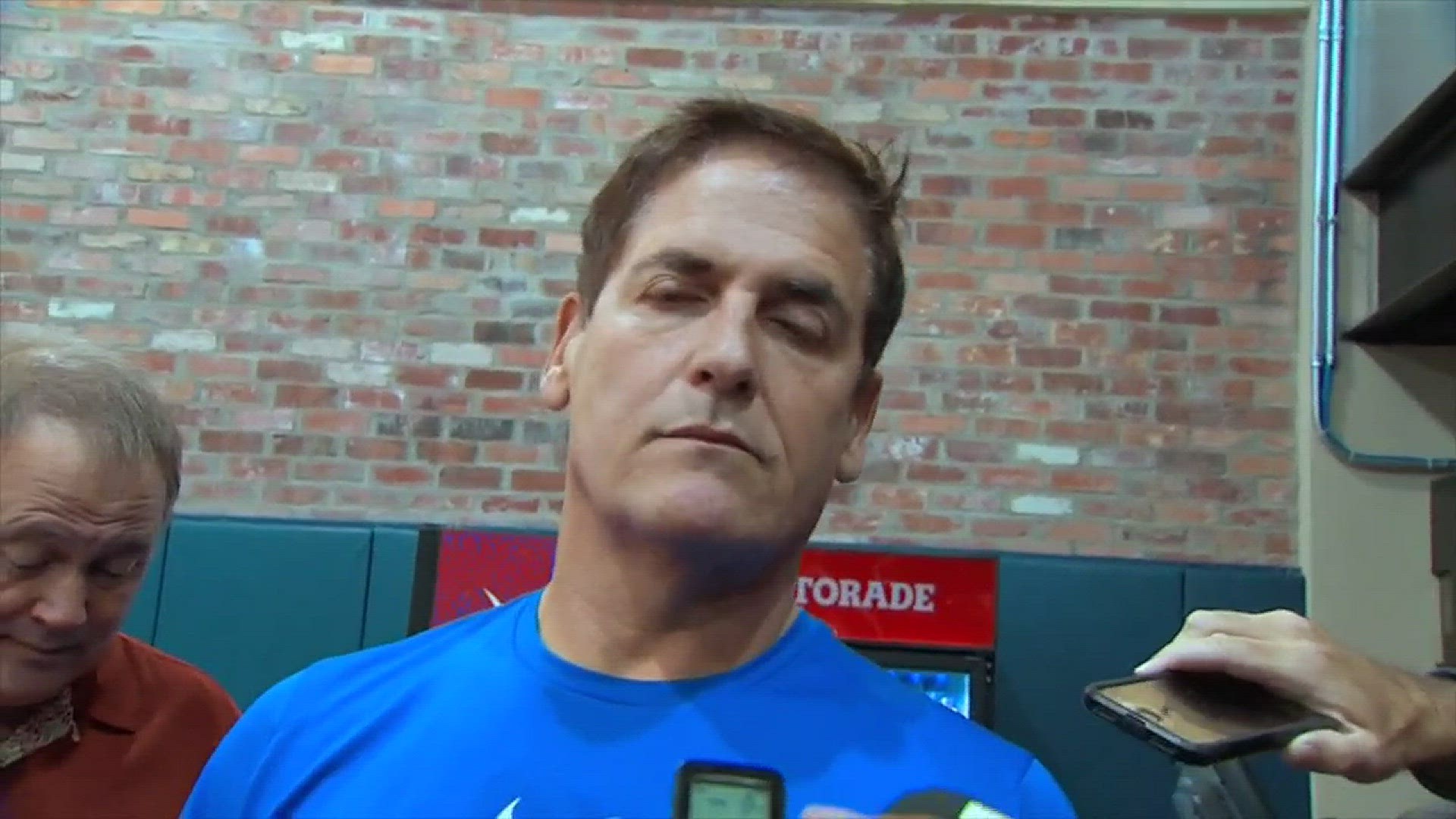 Mark Cuban talks about an increased interest in running for office after observing the first months of Trump's presidency. WFAA Sports
