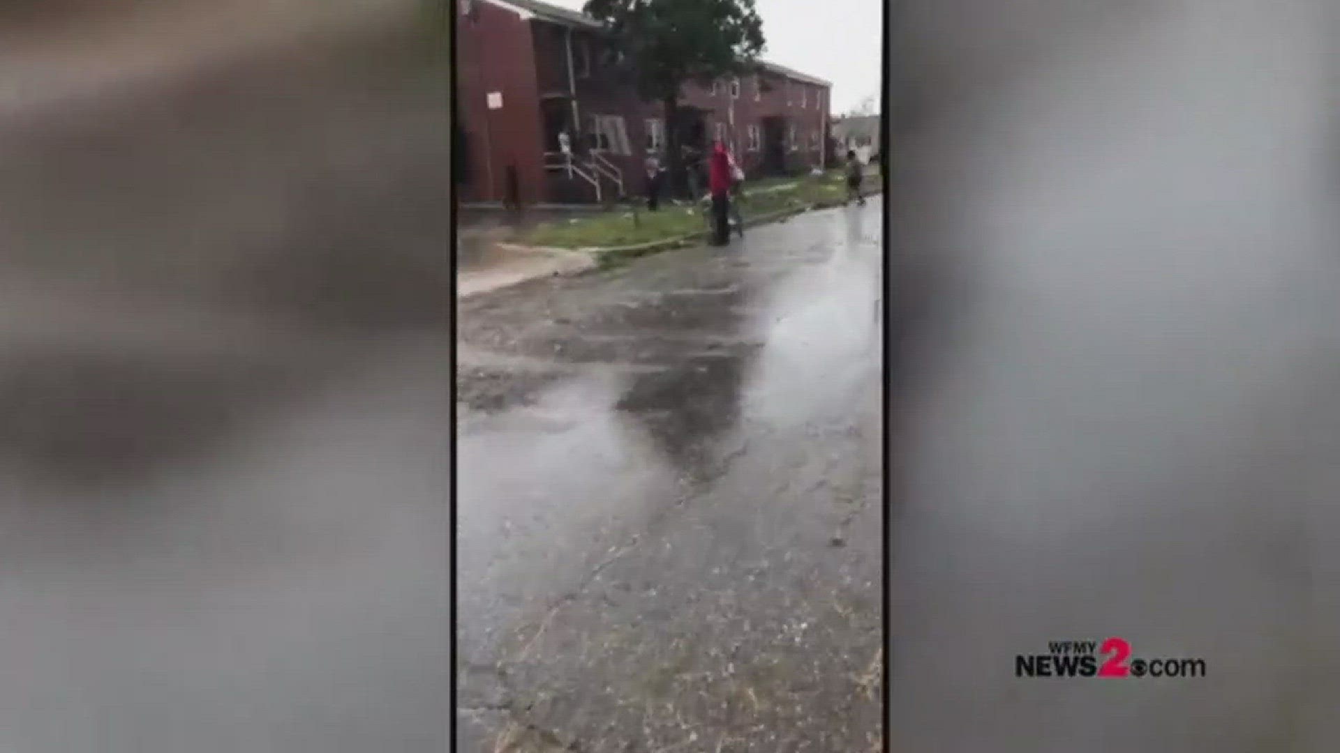 Wilmington PD said they were aware of looting at a Family Dollar in Wilmington after Florence came through the area, but management had asked them not to intervene. | *Warning video contains graphic language*