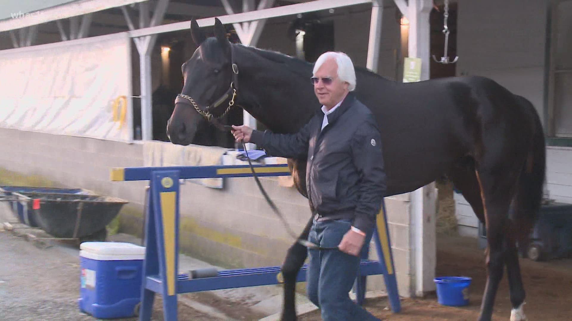 Churchill Downs announced they are suspending Bob Baffert-trained horses from racing at the track for two years but no official decision on Derby disqualification.