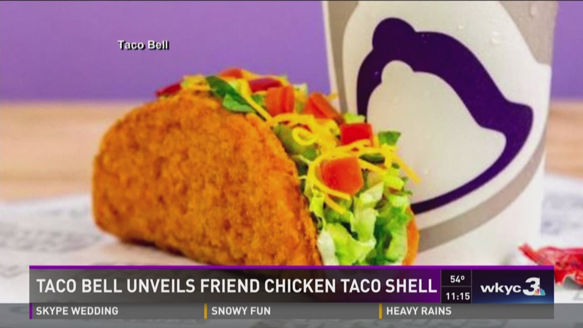 Taco Bell unveils Fried Chicken taco shell