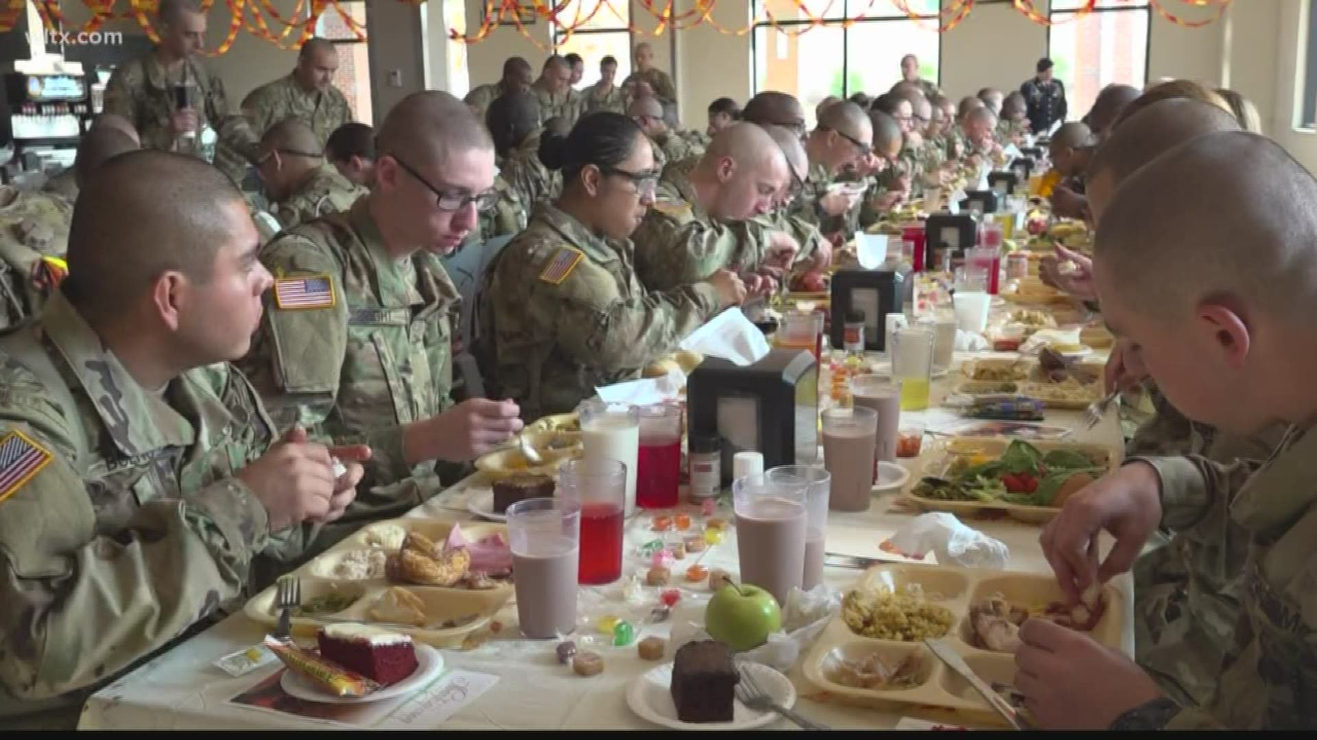 Thanksgiving meal warms the hearts of soldiers at Fort Jackson | www.bagsaleusa.com/product-category/belts/