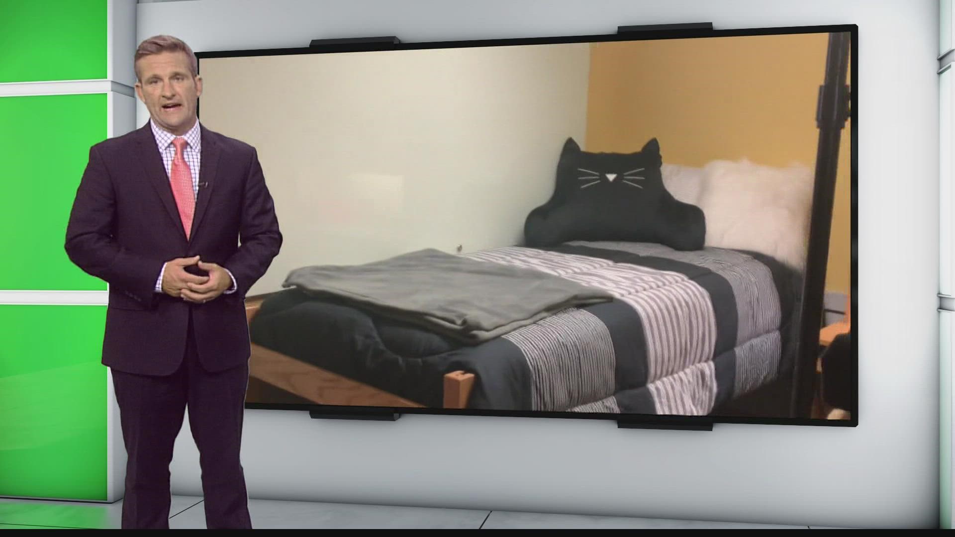 There's a much shared video that shows many beds in a single space.