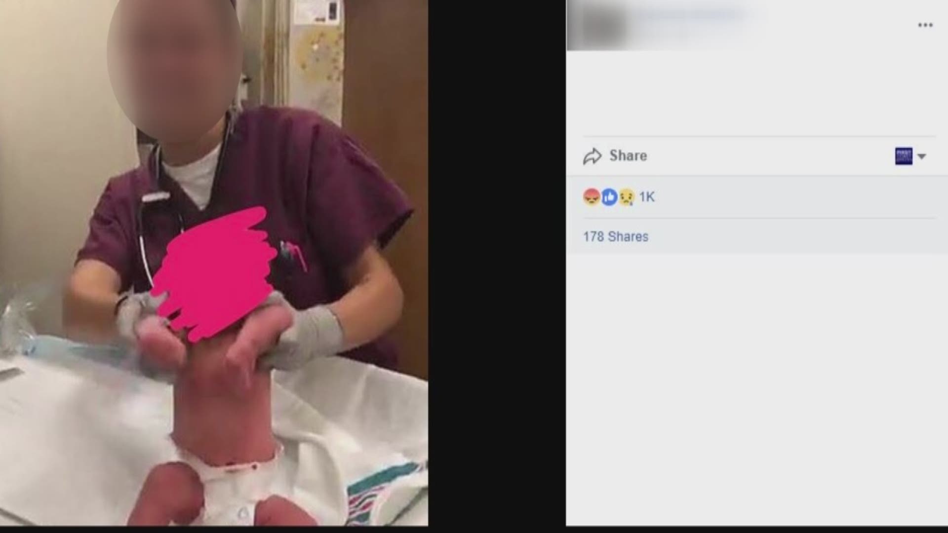 Brittany Dionne reports how one photo shows an employee giving a newborn the middle finger with the caption: "How I currently feel about these mini Satans."