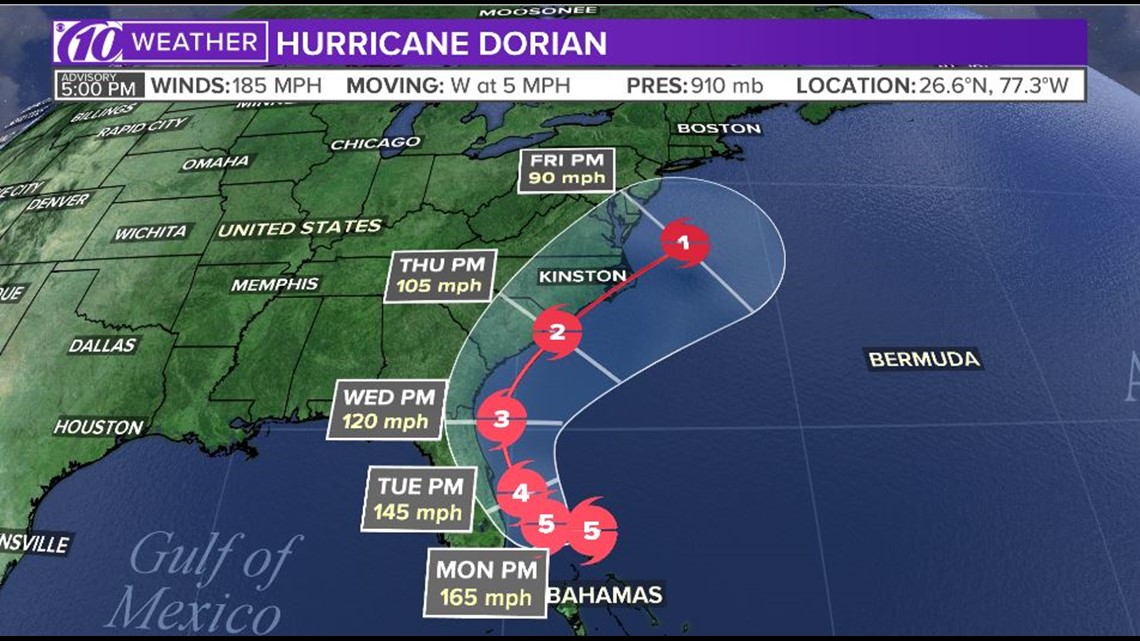 Hurricane Dorian spaghetti models, forecast, cone: Track it | ksdk.com