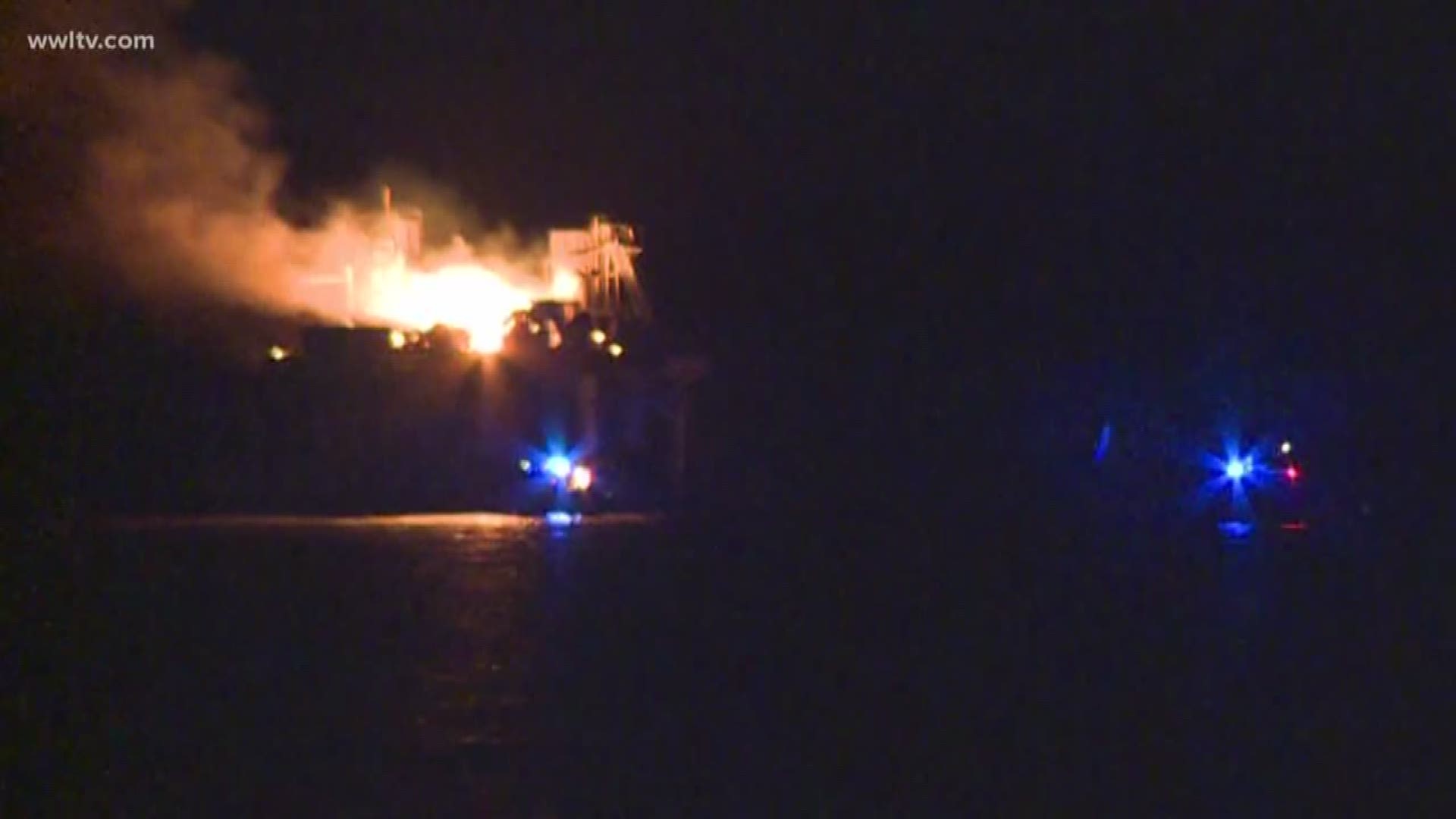 Residents react to platform explosion in Lake Pontchartrain 