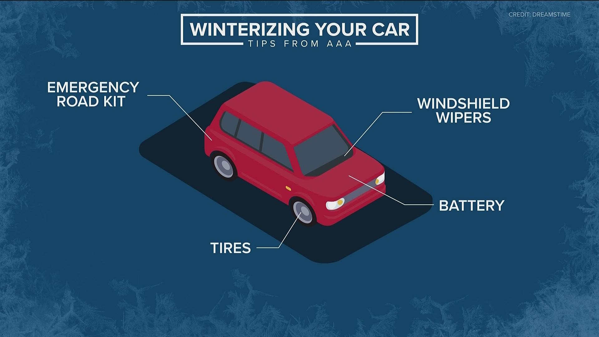 AAA offered these tips before heading out on the roads.