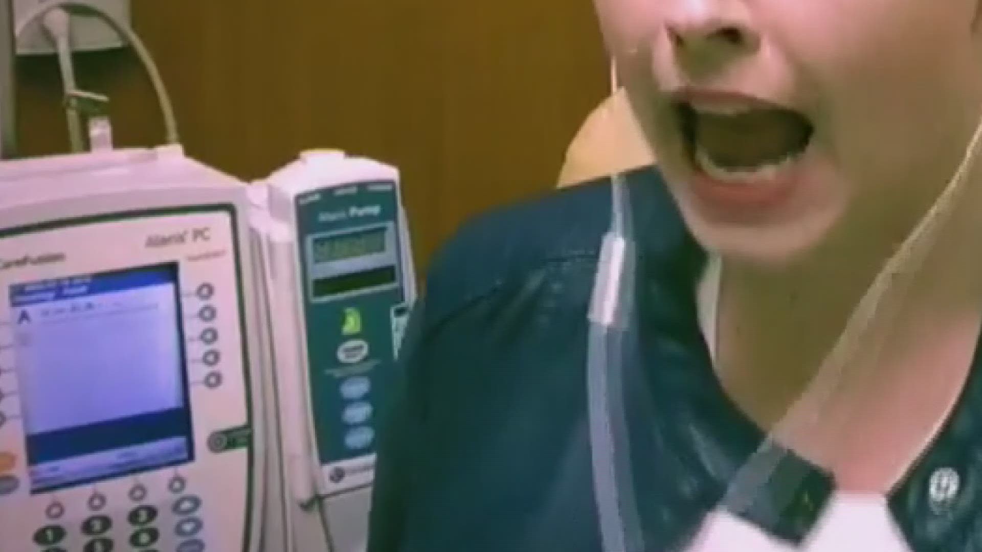 Woman makes lip syncing videos while doing cancer treatments